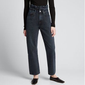 Agolde Black Lettuce Waistband Jeans